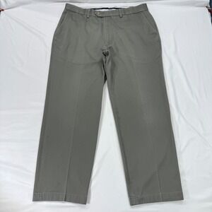 Ralph Lauren Chino Dress Pants Men 37x29 RRL Khaki Cotton Flat Front Green‎